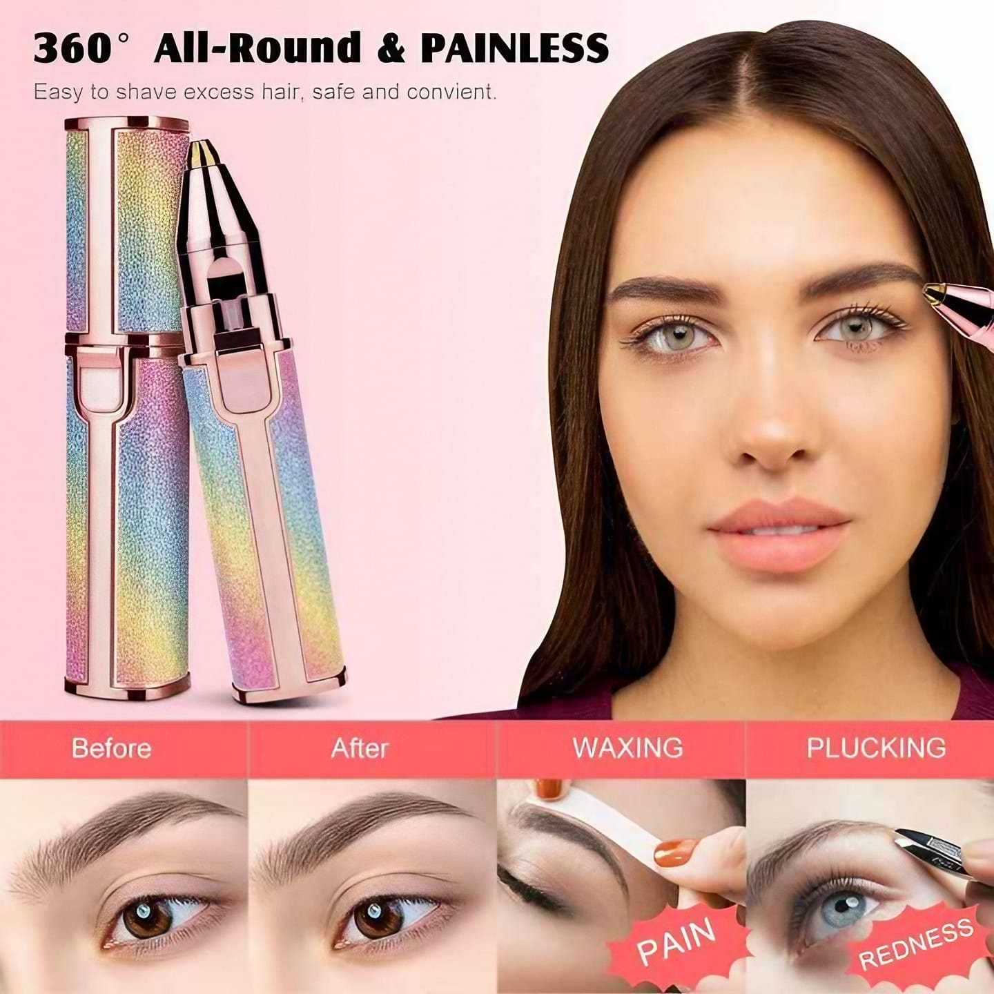 Depiladora Facial Vello Cejas Y Corporal 2 En 1 Recargable