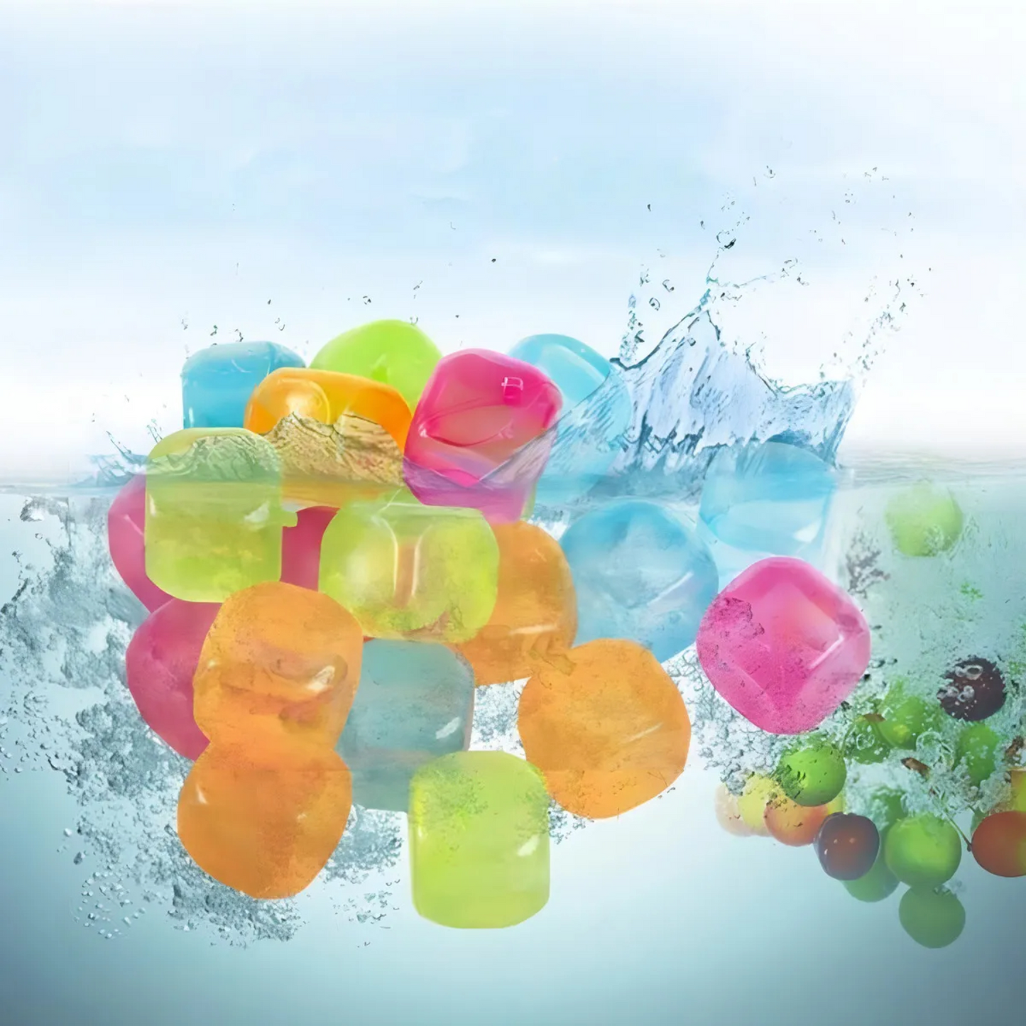 Pack 10 Cubos Hielo Plastico