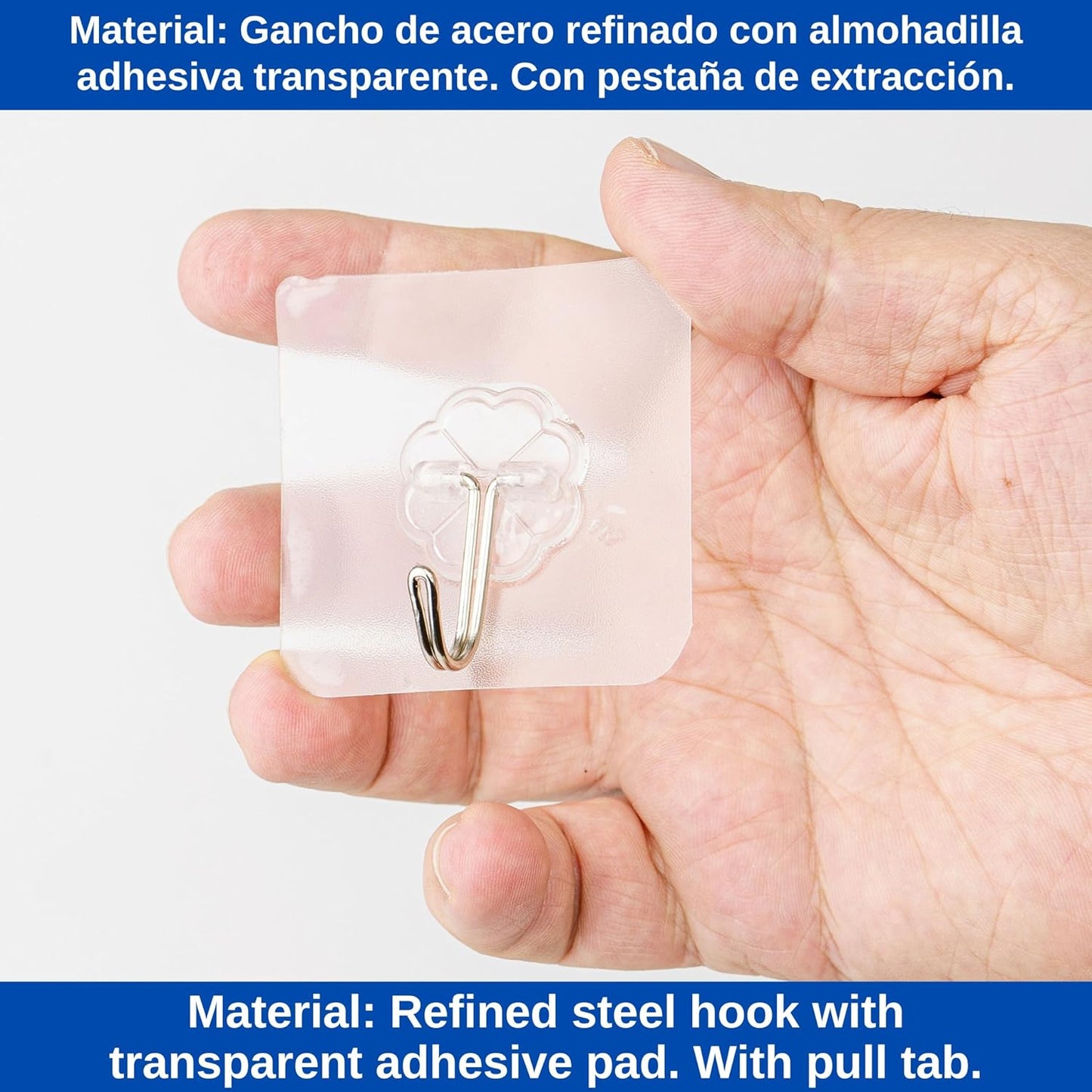 Pack 50 Ganchos Autoadhesivo Multiusos