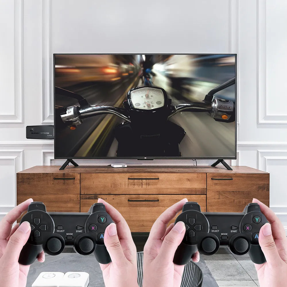 Consola HDMI Juegos Retro Game Stick Emulador + 2 Joysticks 64gb Nuevo 2025