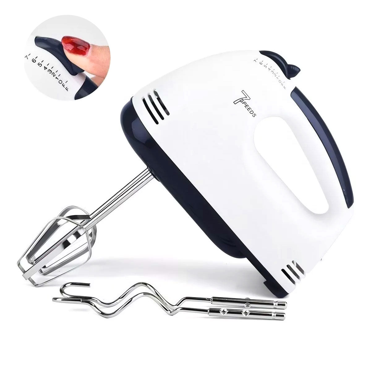 Batidora De Mano Blanca 220V Electrica 7 Velocidades