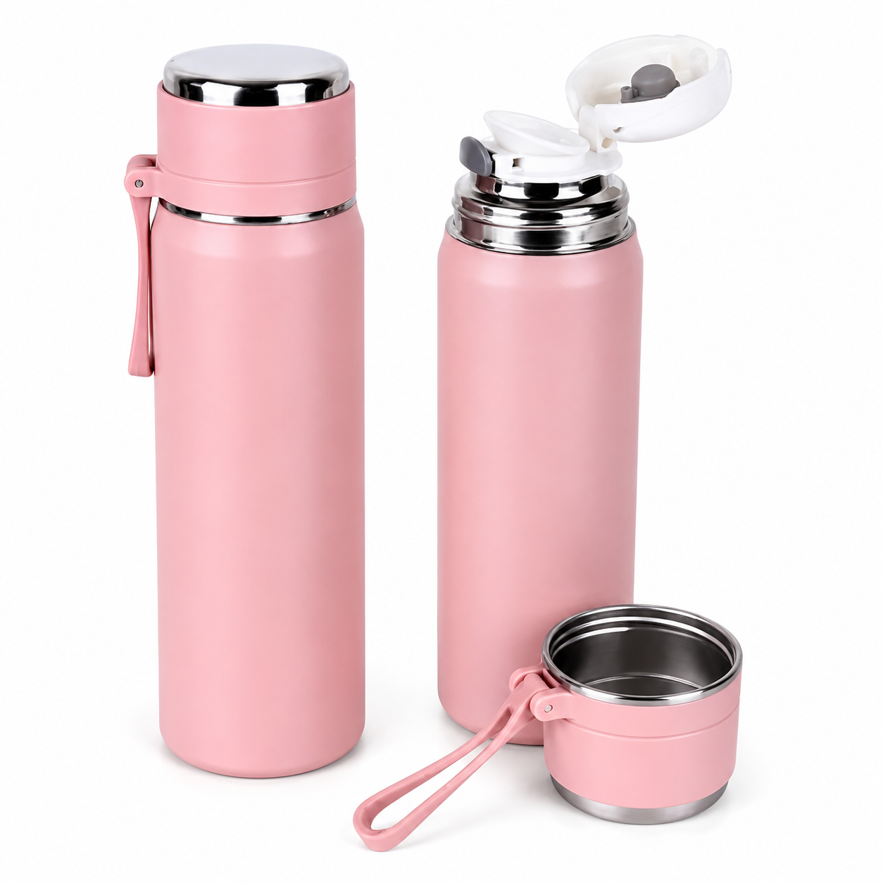 Botella Térmica 500 ml con Tapa Vaso