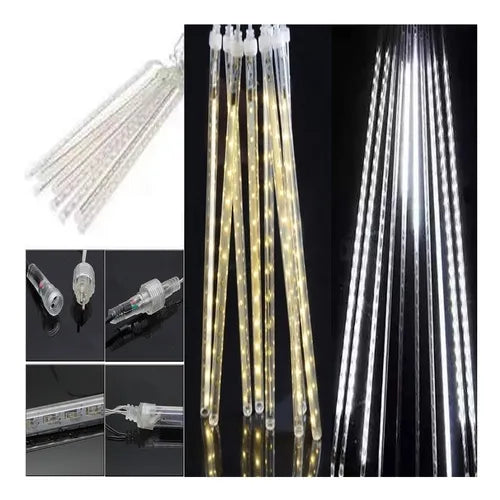 Luces Led De Lluvia De Meteoritos 8 Tubos