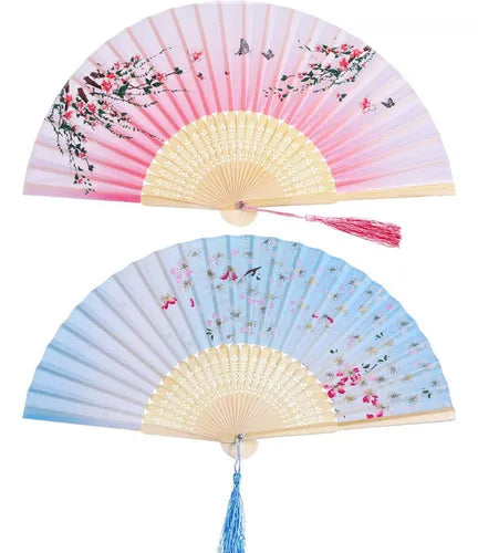 Abanico Madera Largo 21Cm Verano