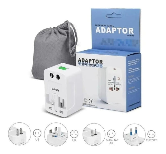 Adaptador Universal Viajero Viaje Enchufe Mundial Reforzado