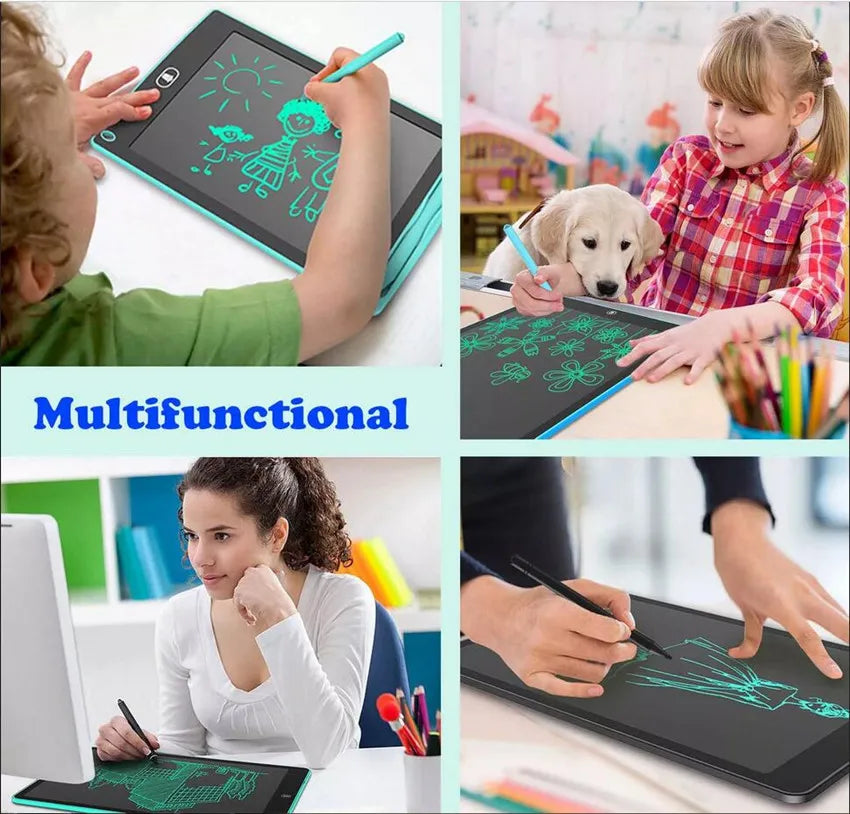 Tableta LCD Digital de Escritura 12 Pulgadas | Pizarra Mágica Infantil Ecológica - Pantalla a Color