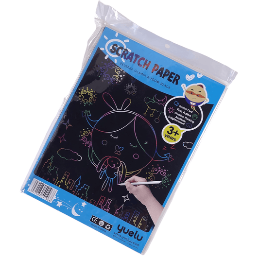 Anotador Scratch Papel Magico A4 Grande Con Lapiz De Madera