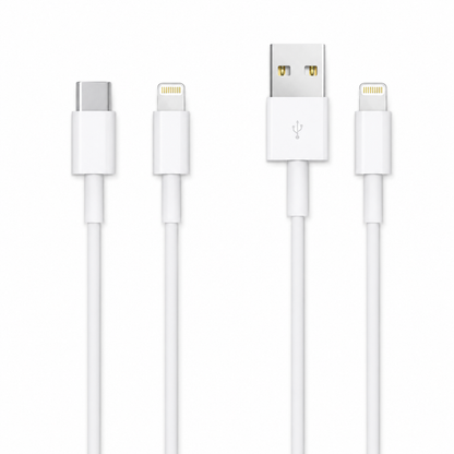 Cable Lightning para iPhone | Carga Rápida y Datos 1 Metro | USB-A o USB-C