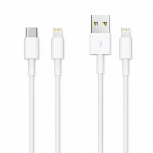 Cable Lightning para iPhone | Carga Rápida y Datos 1 Metro | USB-A o USB-C