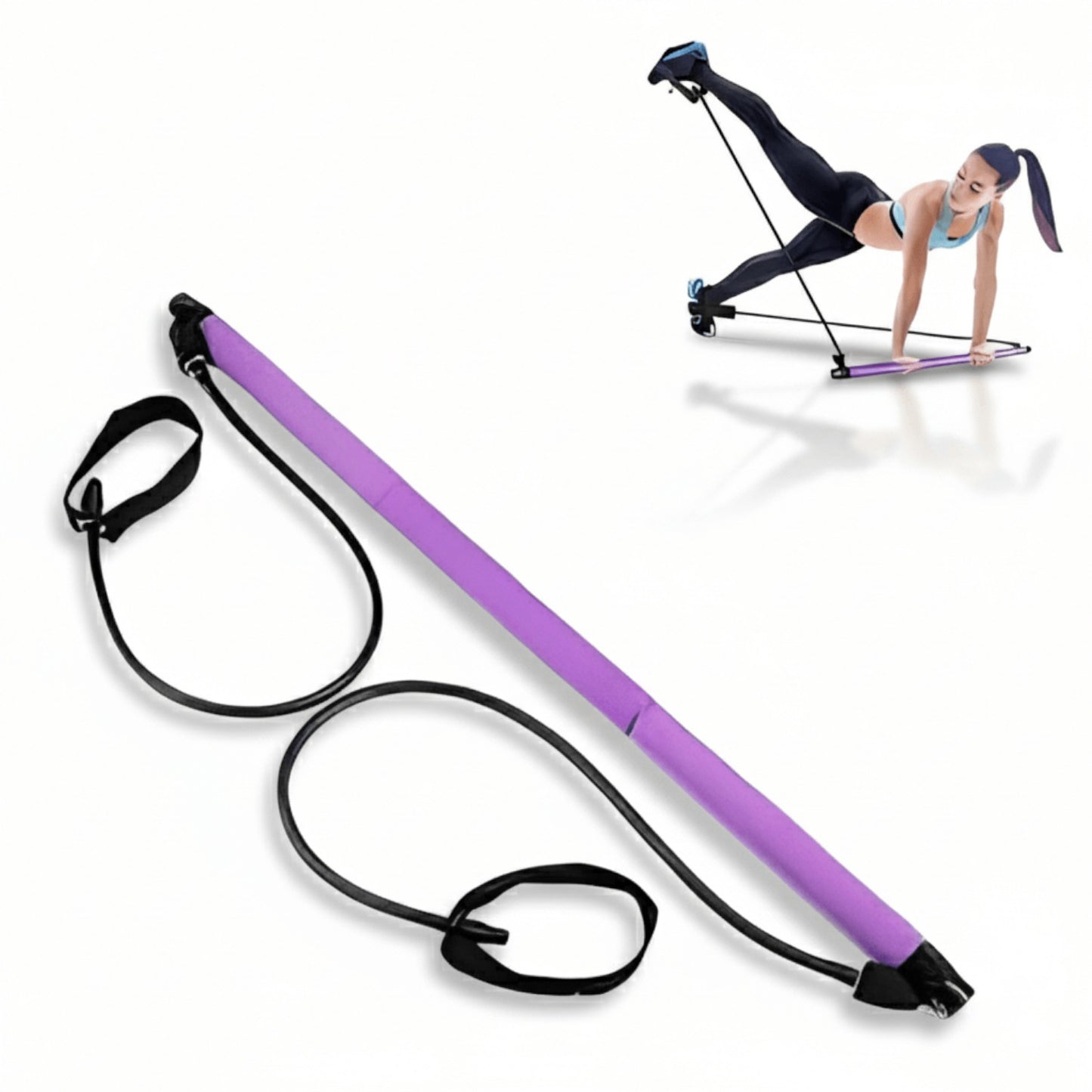 Barra De Ejercicios De Pilates Y Cinta De Resistencia