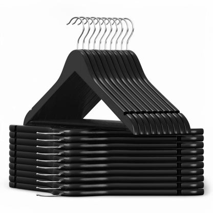 Pack 50 Perchas De Mader Natural Ropa Adulto 45CM