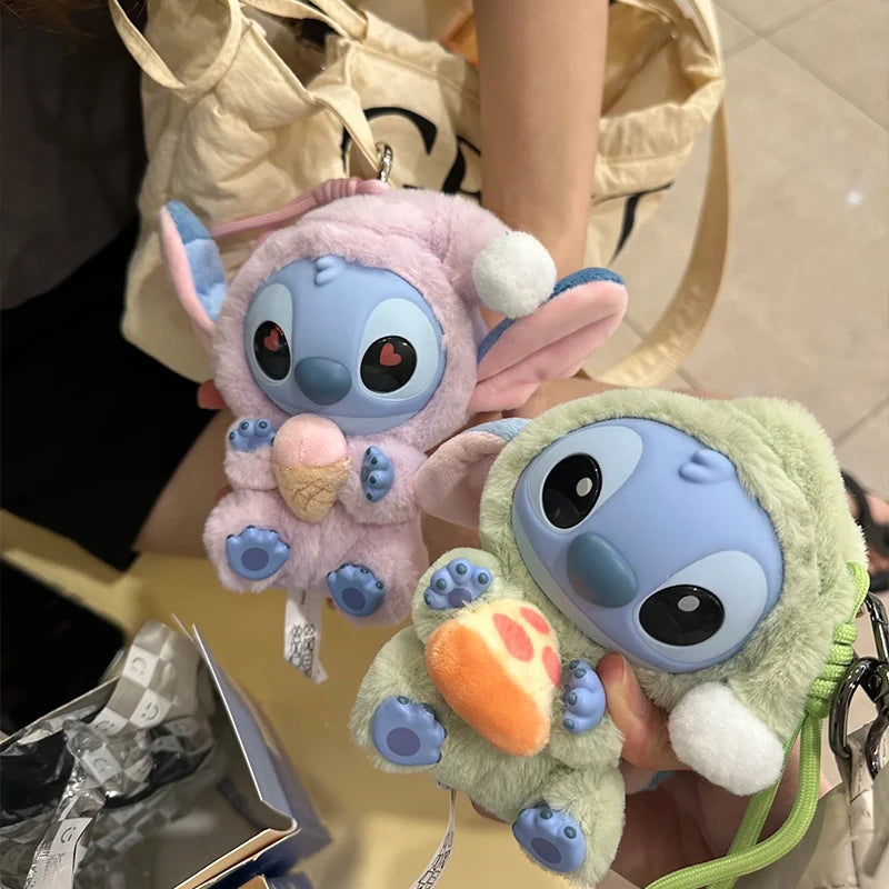 Llavero Peluche Stitch “Eat Something Before Sleep” | Colección Vinilo Disney — Estilo Aleatorio