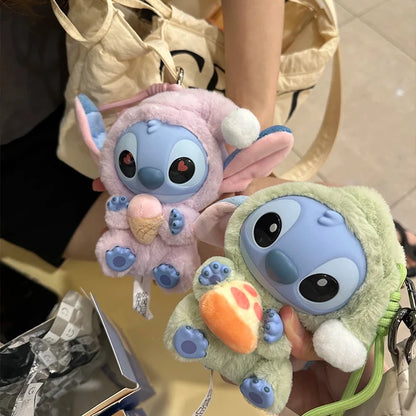 Llavero Peluche Stitch “Eat Something Before Sleep” | Colección Vinilo Disney — Estilo Aleatorio