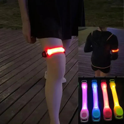 Pack 2 Brazalete Led Para Correr Y Ciclismo Banda Luminosa De Seguridad