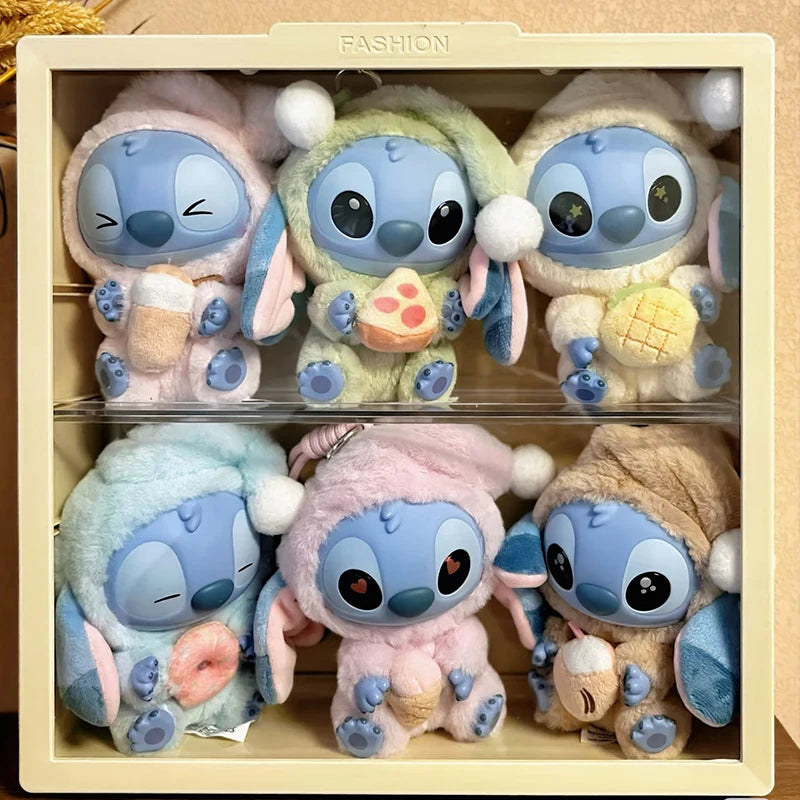 Llavero Peluche Stitch “Eat Something Before Sleep” | Colección Vinilo Disney — Estilo Aleatorio