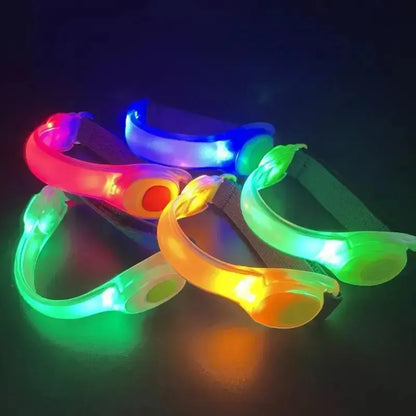 Pack 2 Brazalete Led Para Correr Y Ciclismo Banda Luminosa De Seguridad
