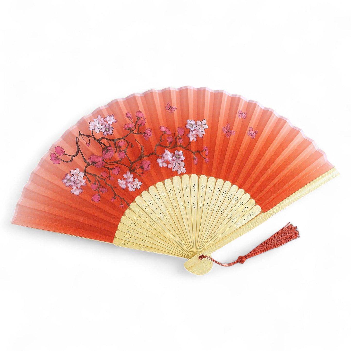 Abanico Madera Largo 21Cm Verano