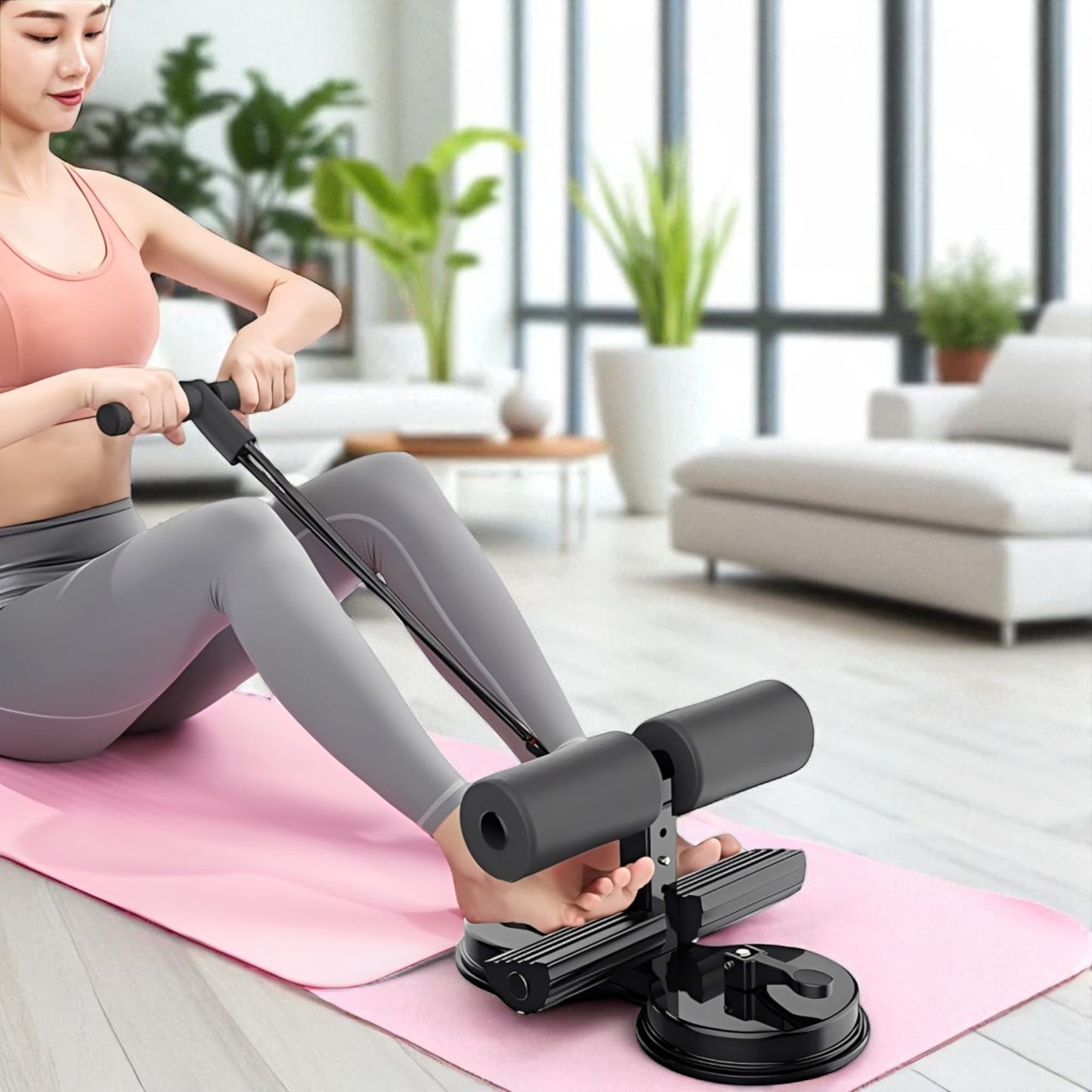 Soporte Para Ejercicio Abdominal Con Banda Elastica Dl1245