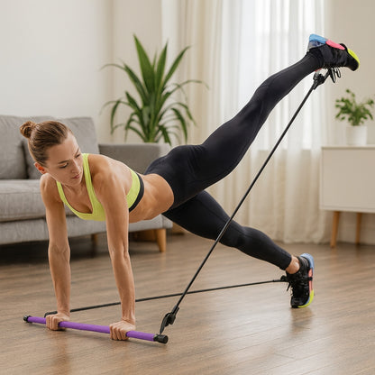 Barra De Ejercicios De Pilates Y Cinta De Resistencia