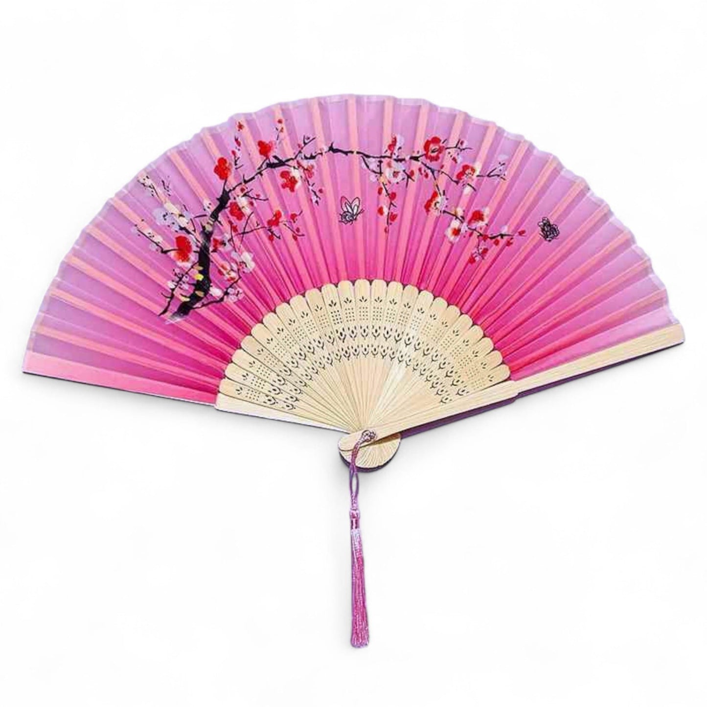 Abanico Madera Largo 21Cm Verano