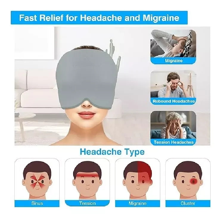 Gorro de gel para migraña - más frío por más tiempo