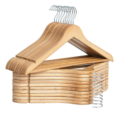 Percha De Mader Natural Ropa Adulto 45CM