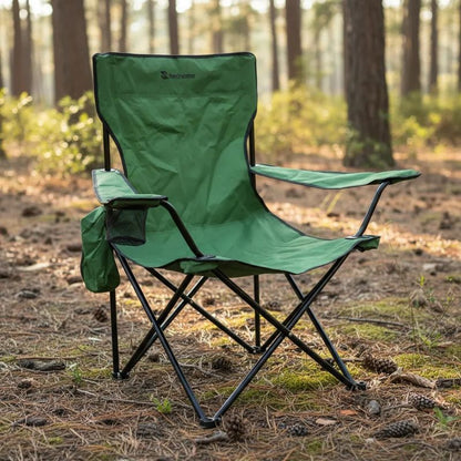 Sillón Plegable de Camping con Portavasos y Bolso Grande