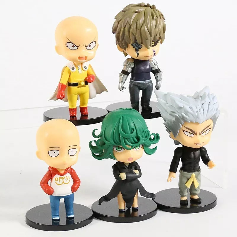 5 Figuras One Punch Man Saitama Genos Garou Tatsumaki