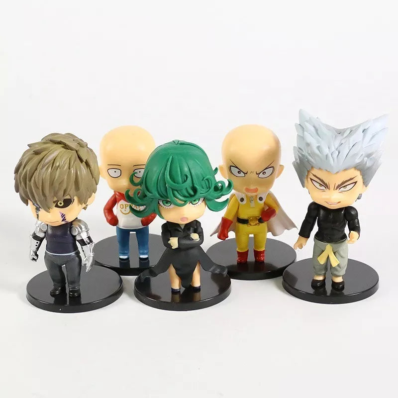 5 Figuras One Punch Man Saitama Genos Garou Tatsumaki