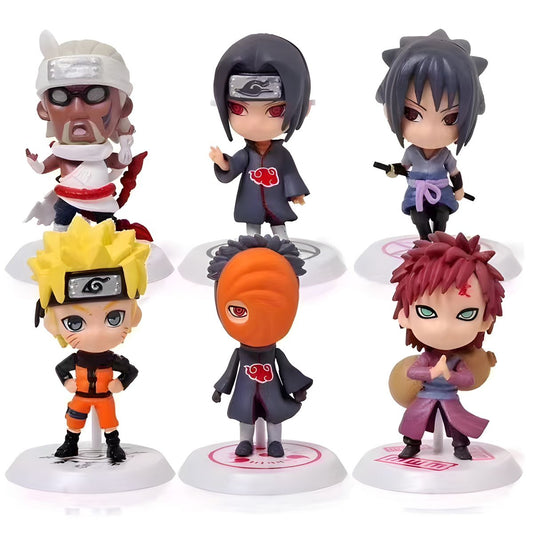 6 Figuras Naruto Itachi Sasuke Naruto Shippuden