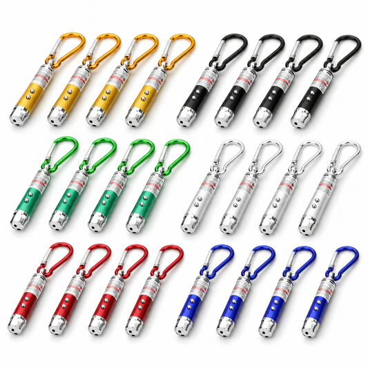 Pack x24 Puntero Láser LED 3 en 1 - Luz UV, Linterna y Láser