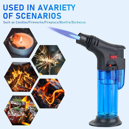 Encendedor Soplete Recargable para Camping y Cocina