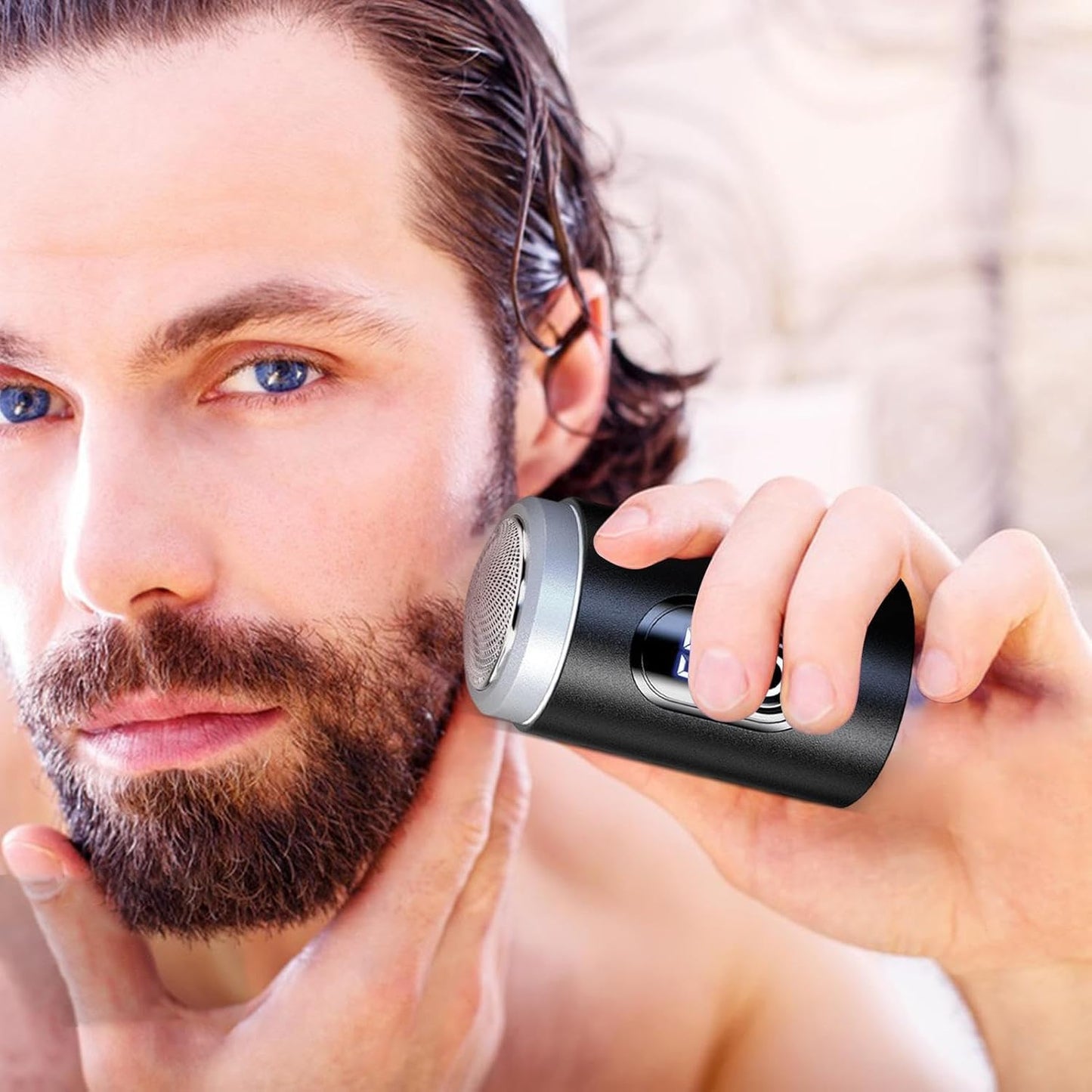 Afeitadora Eléctrica Portátil Recargable para Hombre