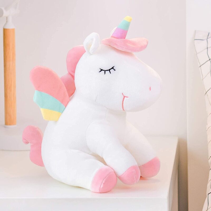 Peluche de Unicornio Alas De Arcoíris Para Niñas Regalos