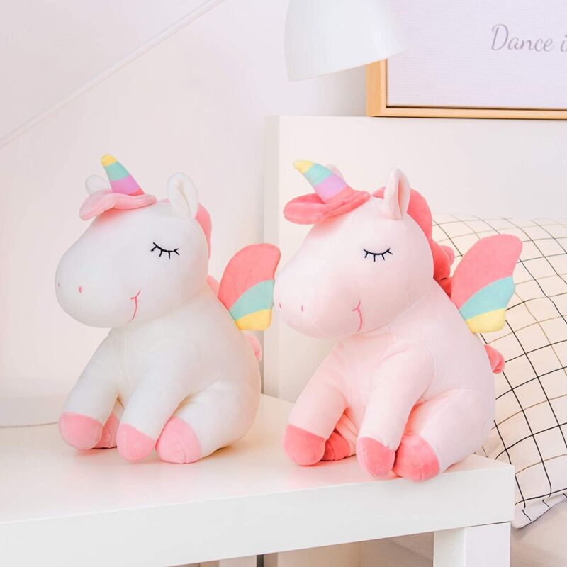 Peluche de Unicornio Alas De Arcoíris Para Niñas Regalos