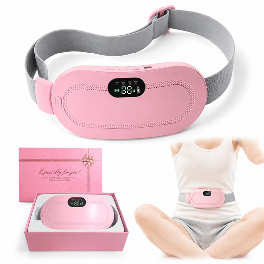 Almohadilla Masajeadora Térmica para Alivio de Dolores Menstruales – Rosa
