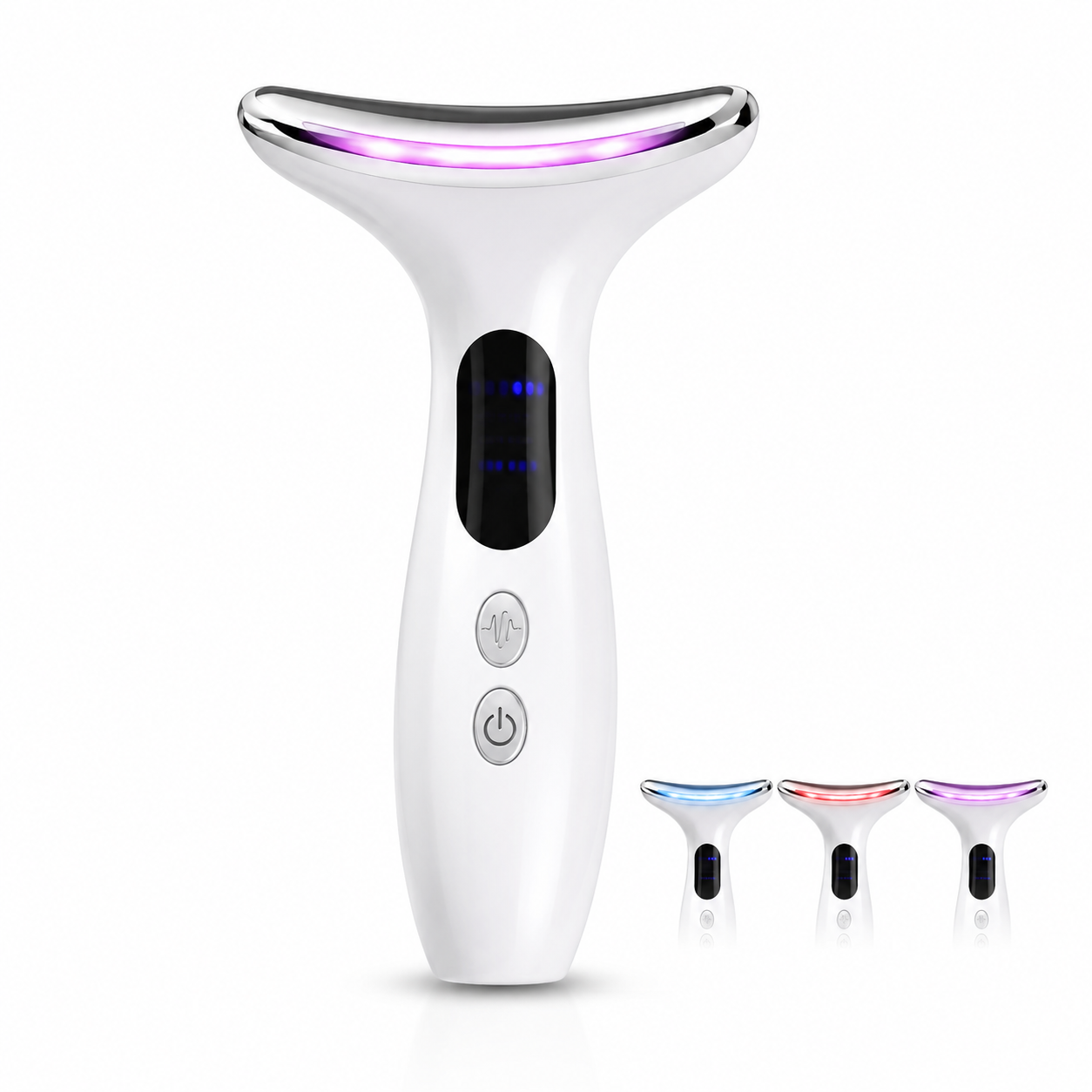 Masajeador Facial y Cervical Face Lifting | EMS Microcorriente + Fototerapia LED + Calor