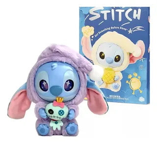 Llavero Peluche Stitch “Eat Something Before Sleep” | Colección Vinilo Disney — Estilo Aleatorio