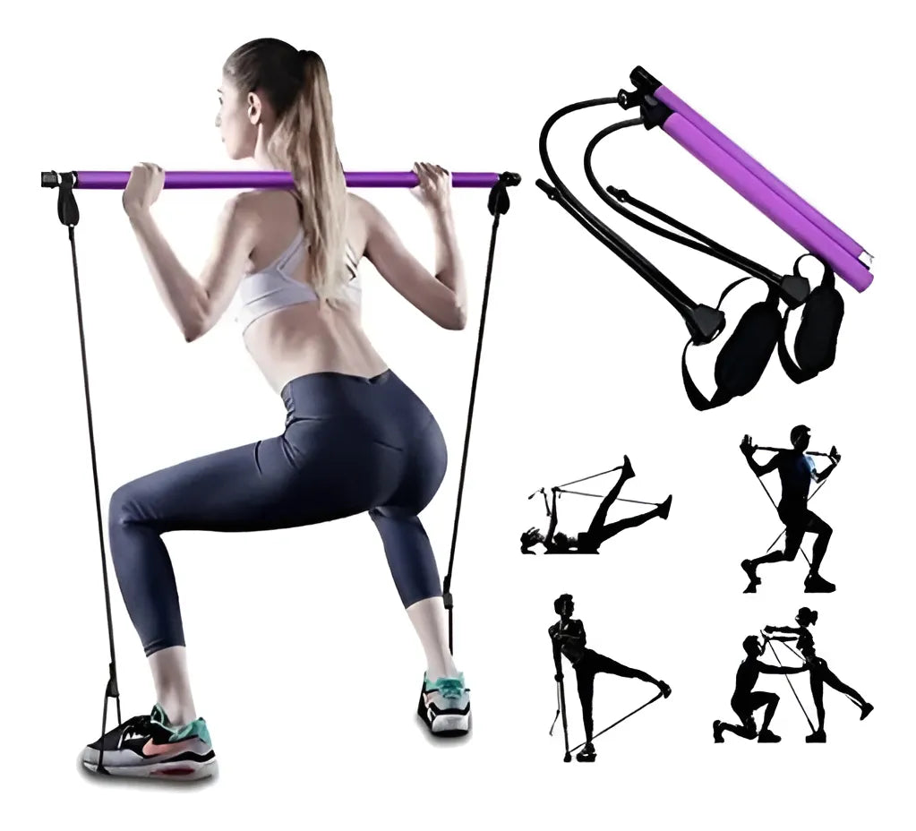 Barra De Ejercicios De Pilates Y Cinta De Resistencia