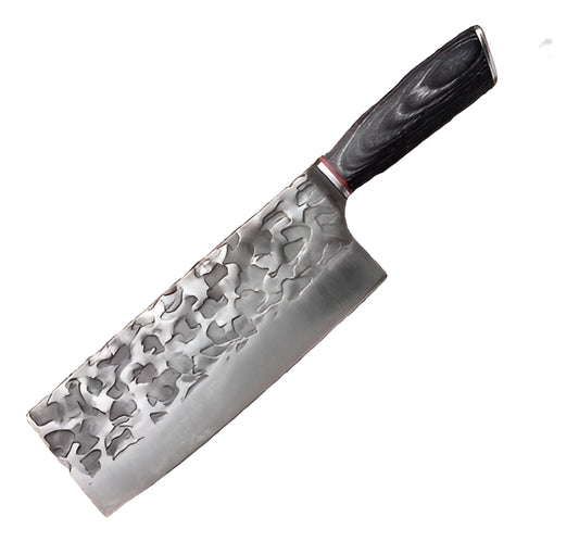 Hacha Cocina Acero Inox Carnes Mango Cuchillo Profesional Madera
