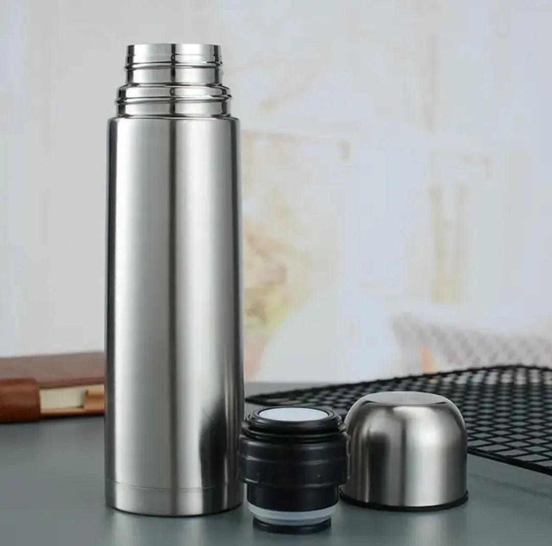 500Ml Termo Liso Plateado Bala Travel Bottle 0.5L
