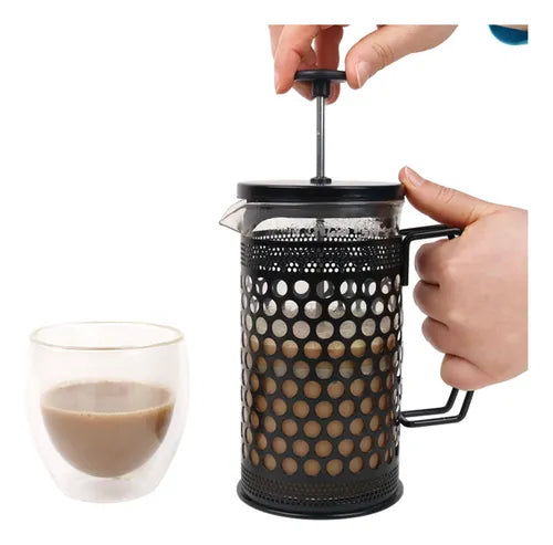 CAFETERA EMBOLO METAL PRENSA FRANCESA 600ML TE COFFEE