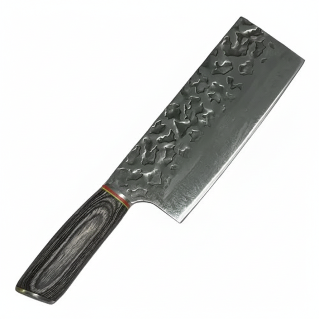 Hacha Cocina Acero Inox Carnes Mango Cuchillo Profesional Madera