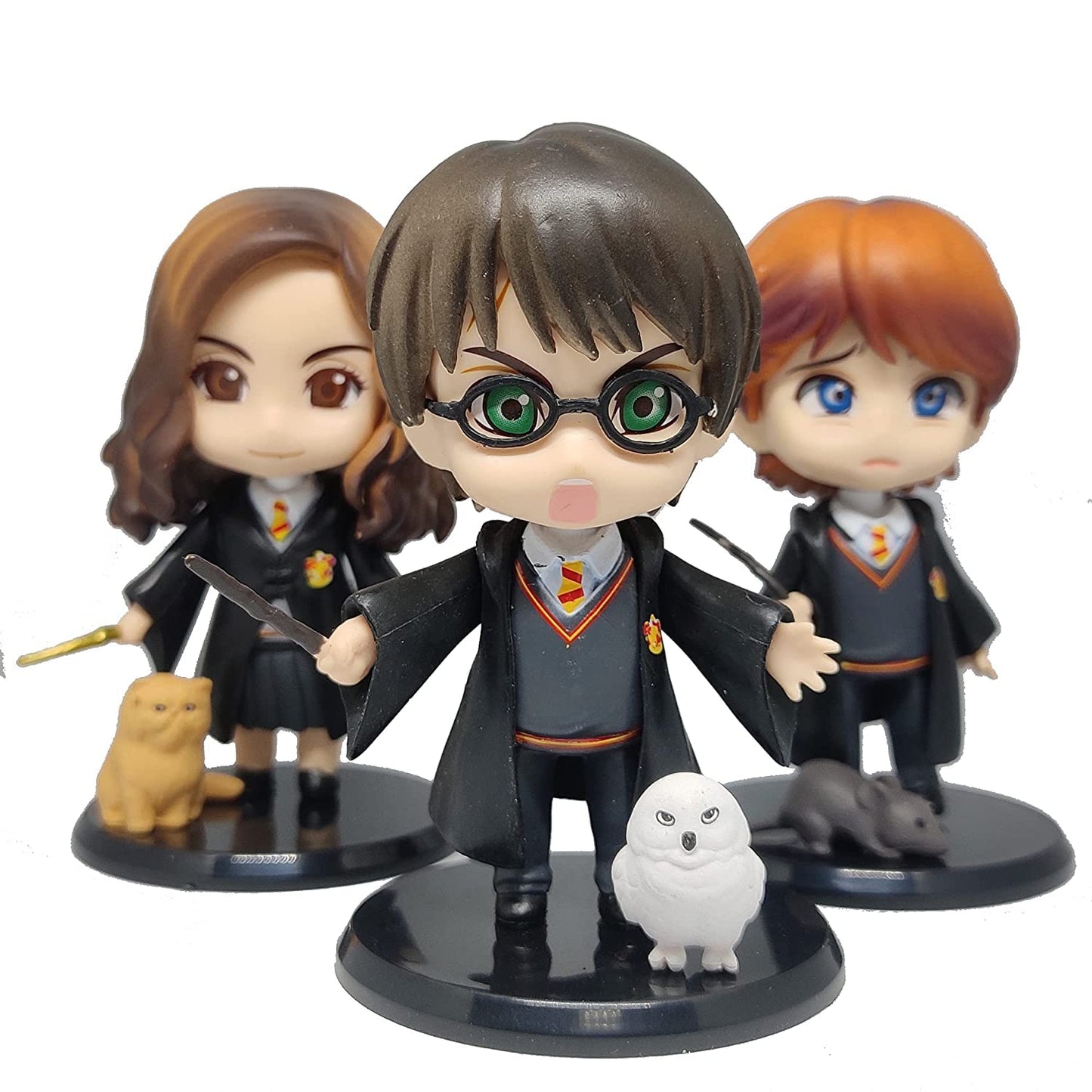 3 Figuras Harry Potter Hermione y Ron