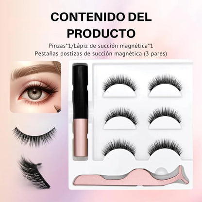 Kit Caja Pestanas Magentic Magnetic Eyeliner