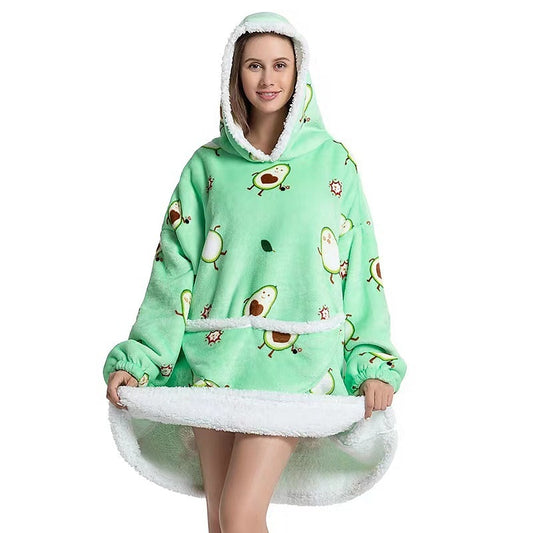 Pijama de Mujer Palta Fruta Manta con Capucha