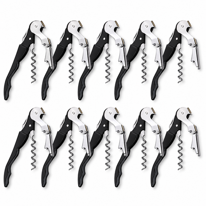 Pack x10 Sacacorchos Profesional Abridor de Corcho – Compacto y Resistente