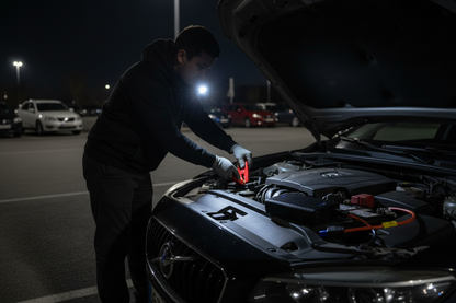 Arrancador de Auto Portátil con Power Bank de Emergencia