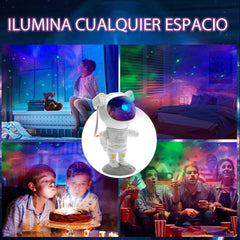 Proyector Astronauta Galaxia Estrellas Luz Led Rgb Premiun
