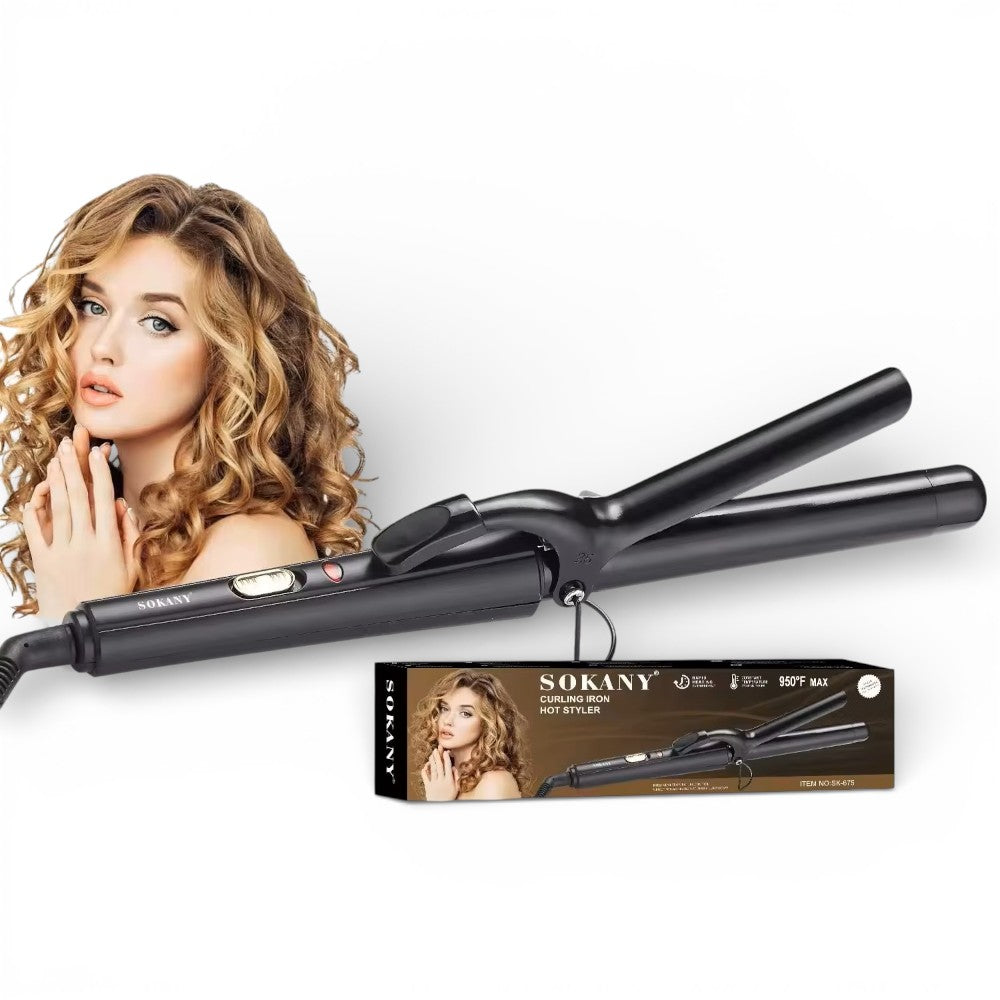 Rizador Buclera Triple Tubo Sokany – Ondas Perfectas Profesionales